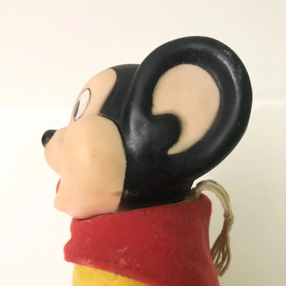 1988 Vintage Viacom Vinyl Head Mighty Mouse Plush Toy 8 Inch  Tall - Picture 7 of 16